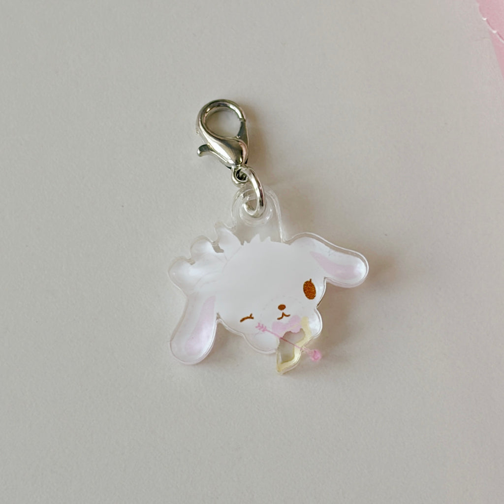 Cupid Bunny Mini Charm