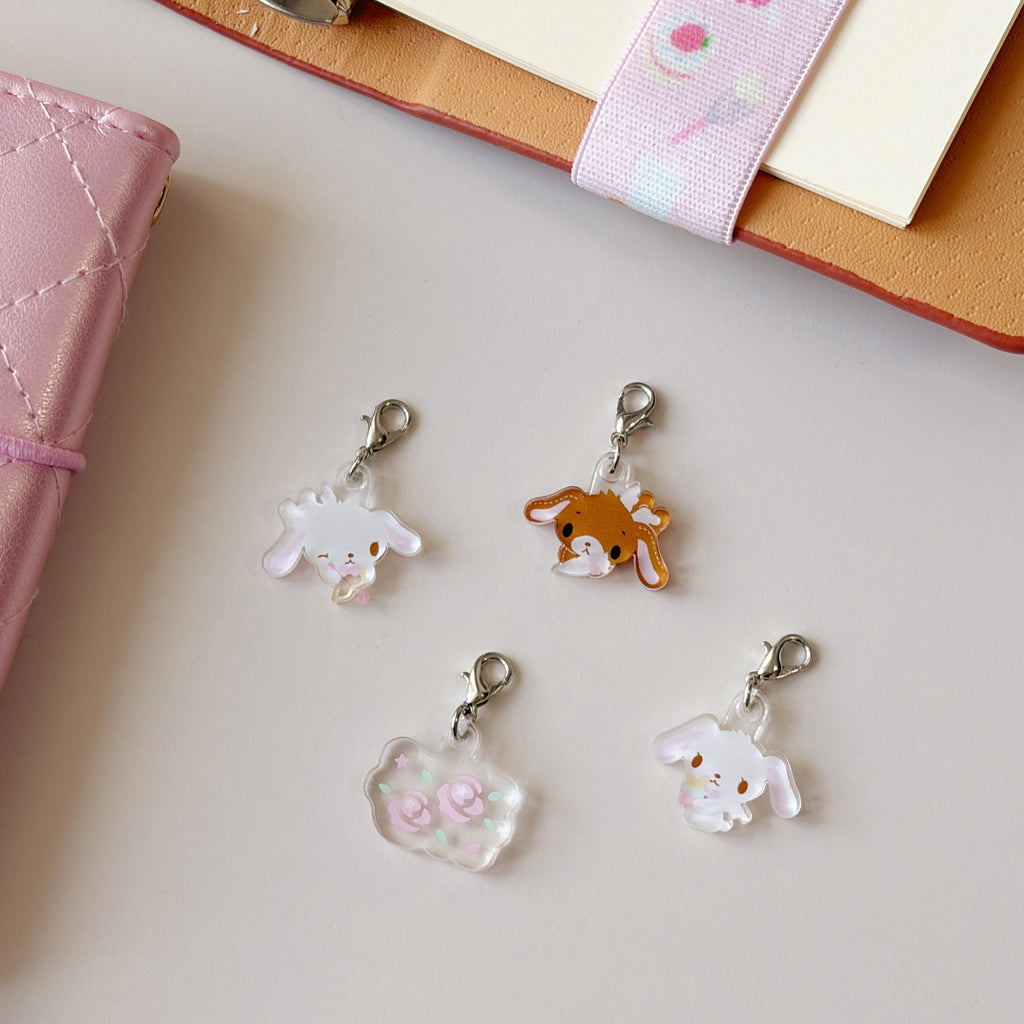 Whipped Cream Bunny Mini Charm