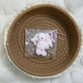 Pink Bunny Squishy Bag Charm