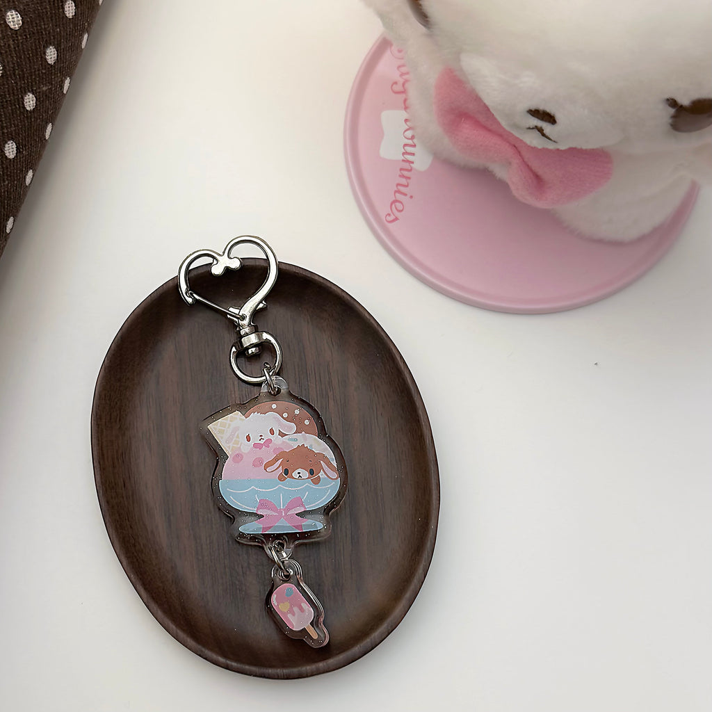 Sundae Bunnies Keychain