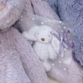 Purple Bunny Squishy Bag Charm