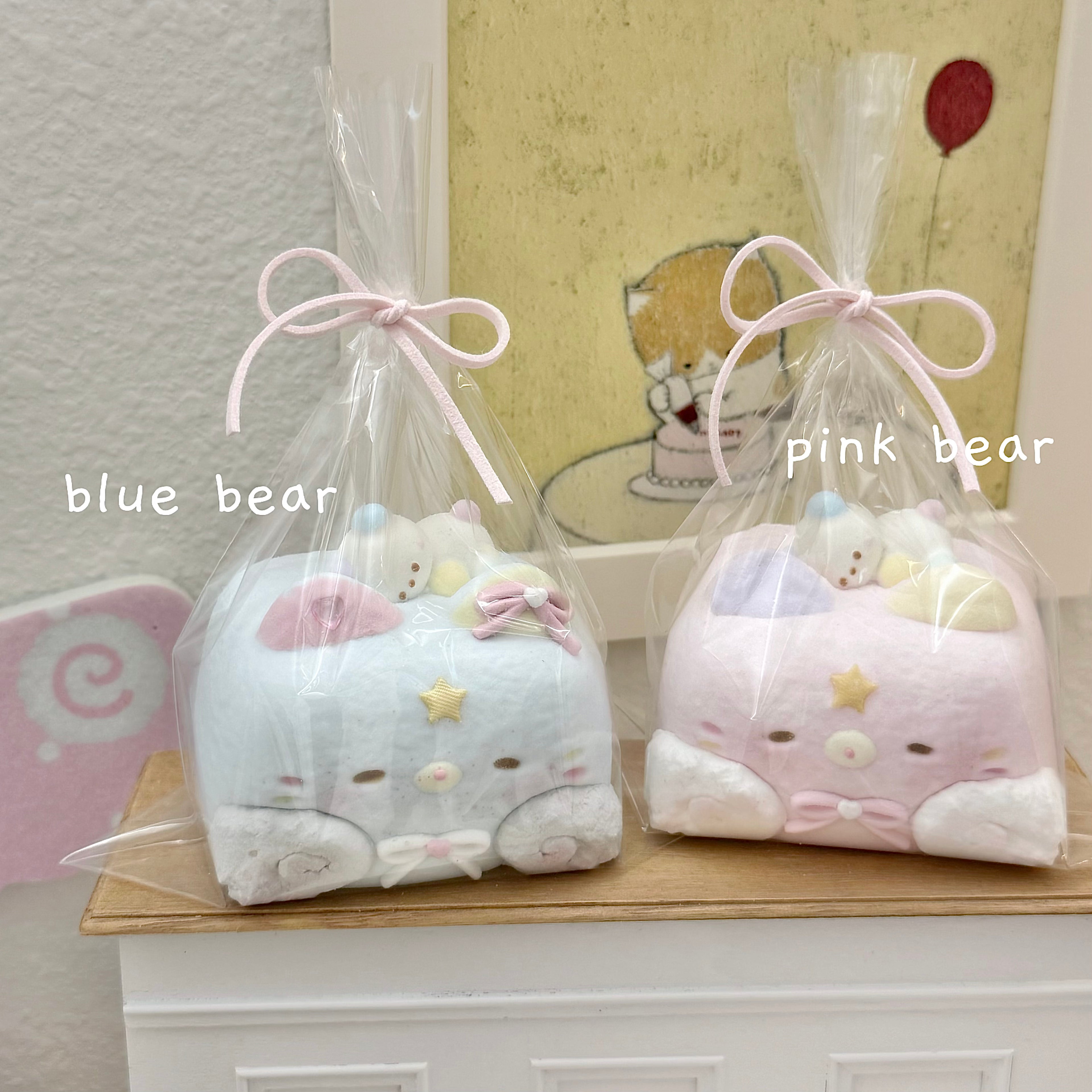Large Pink Bear Neko Squishy