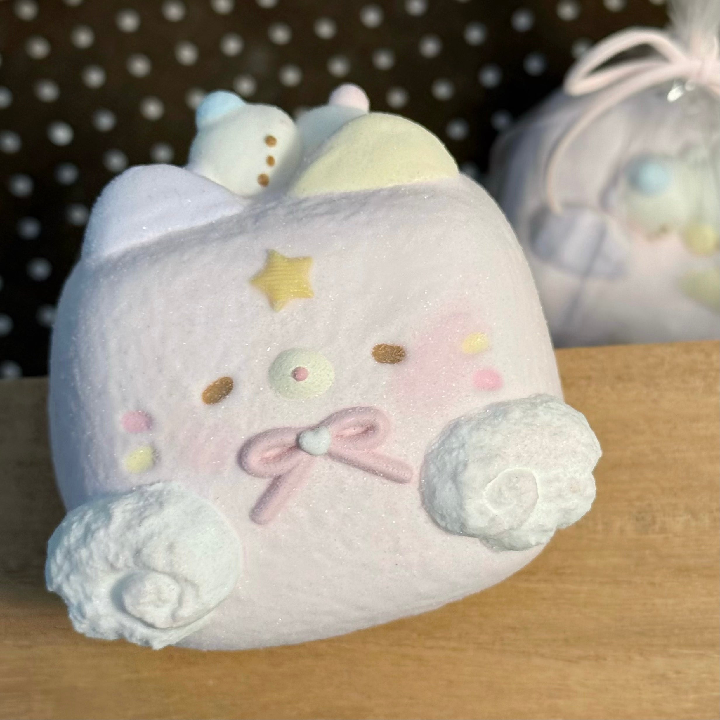 Large Pink Bear Neko Squishy