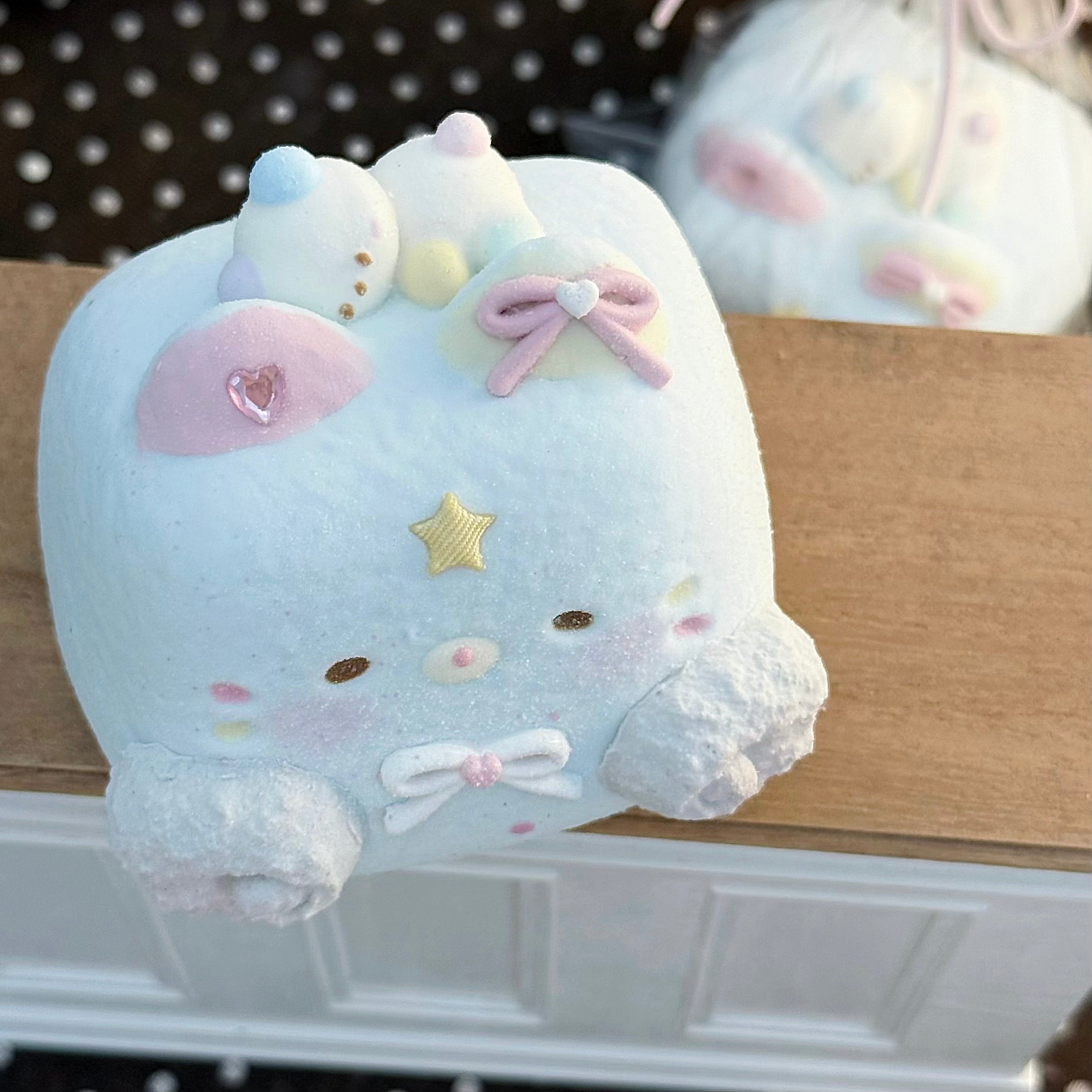 Large Blue Bear Neko Squishy