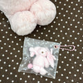 Pink Bunny Squishy Bag Charm