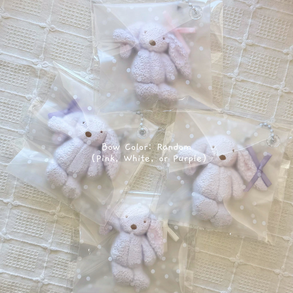 Purple Bunny Squishy Bag Charm