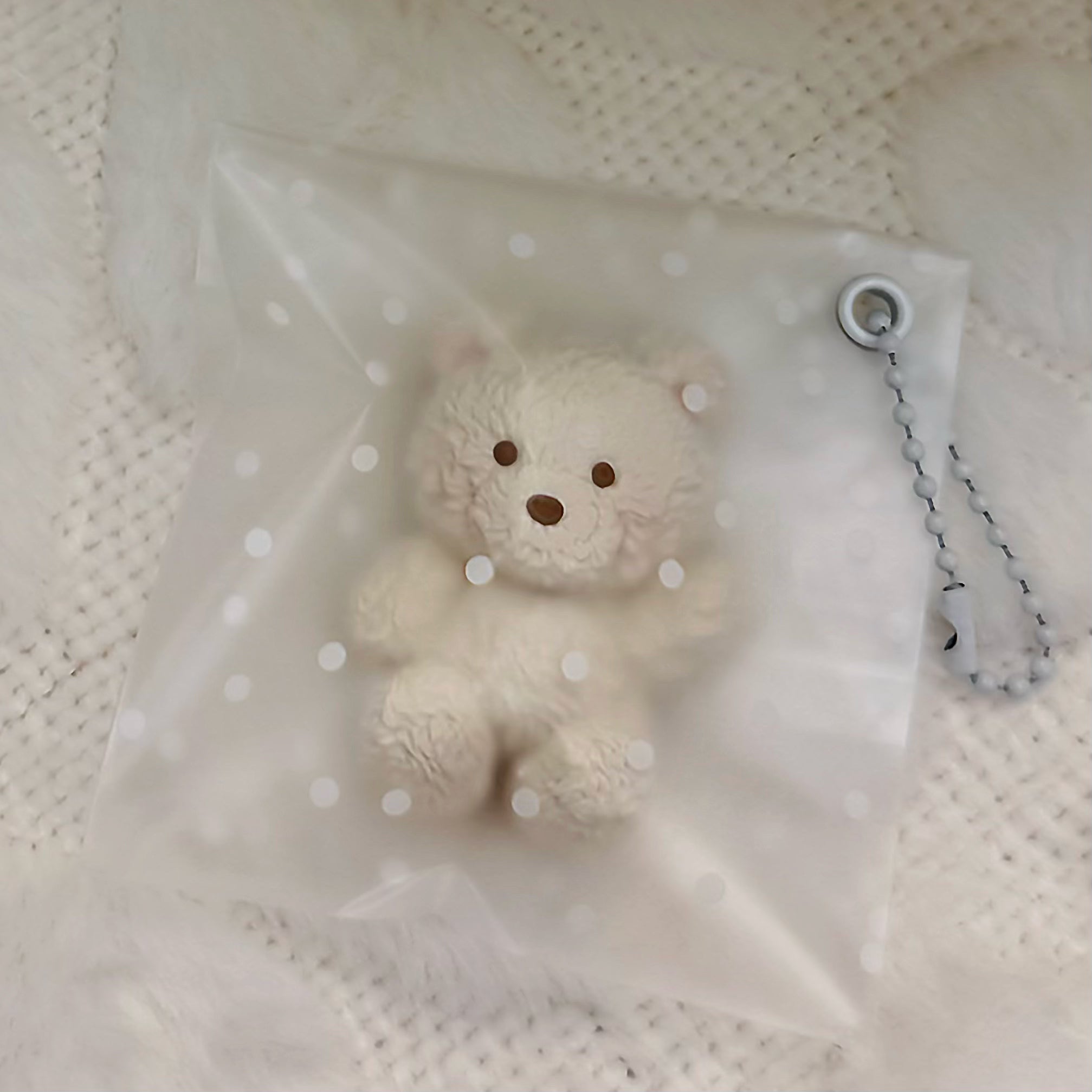Teddy Bear Squishy Bag Charm