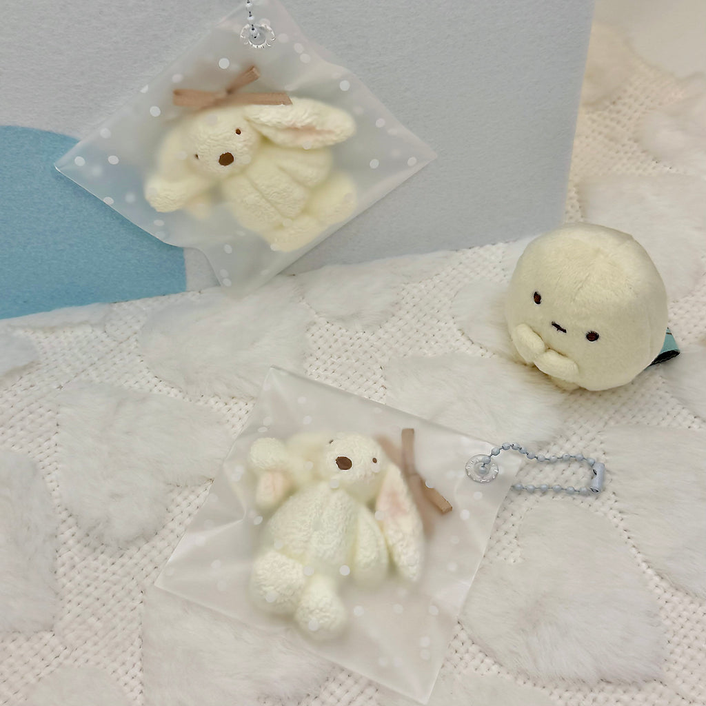 Yellow Bunny Squishy Bag Charm