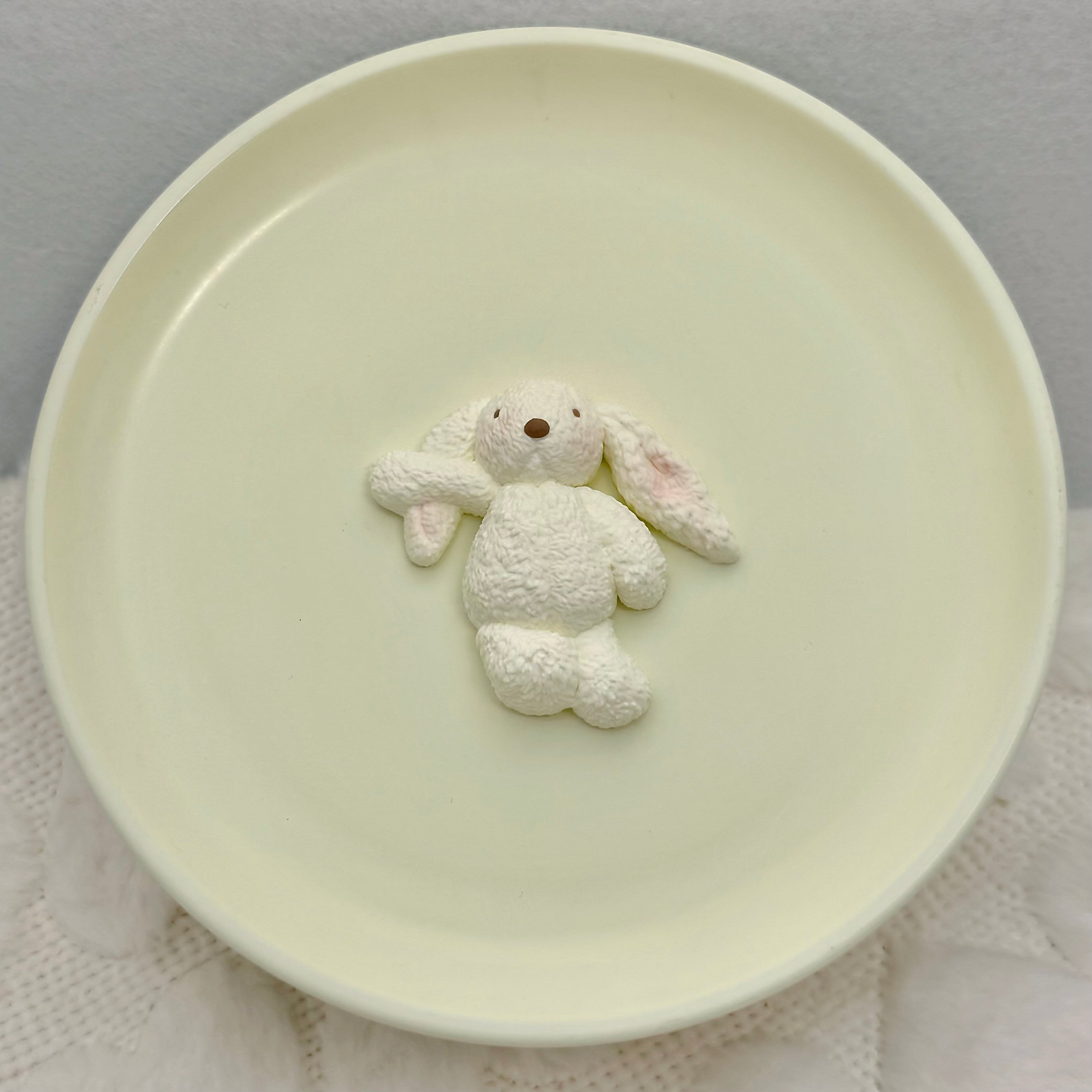 Yellow Bunny Squishy Bag Charm